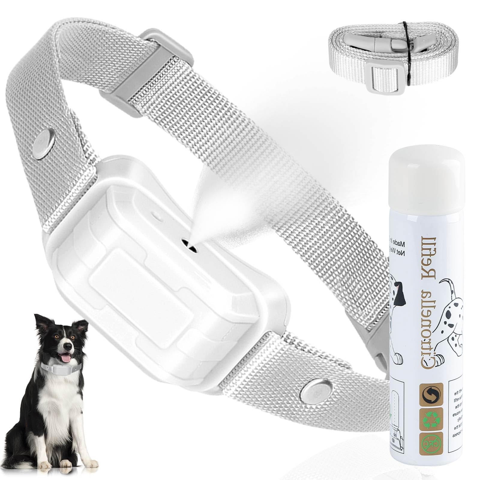 Photo 1 of Citronella Dog Bark Collar, Spray Dog Bark Collar, Level 3 Sensitivity Adjustable IP67 Waterproof Chargeable Spray Bark Collar for Small, Medium & Large Citronella Dog Collar