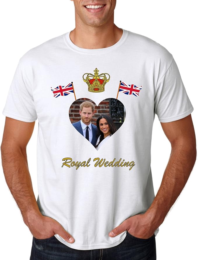 Royal Wedding T Shirt Prince Harry and Meghan Markle England UK British