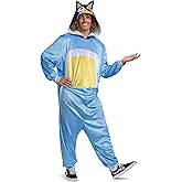 Disguise Bluey Bandit Costume, Official Bluey Dad Costume and Headpiece for Adults, One Size