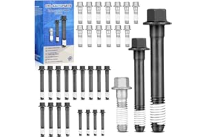 OTO-KAUTOPARTS OTO-K Cylinder Head Bolt Set Compatible with Chevy GMC Cadillac Buick Pontiac Oldsmobile,Thread Size 7/16 "-14",Replaces# ES72856