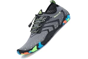 Mishansha Mens Womens Water Shoes Aqua Swim Shoes Beach Quick Dry Barefoot for Diving Surfing Kayaking Water Sports Yoga