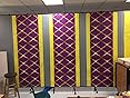 Tovaglia In Lattice Beistle - 2 Pezzi - Viola Con Reticolo Dorato - 137x274 Cm - Per Feste A Tema Mille E Una Notte