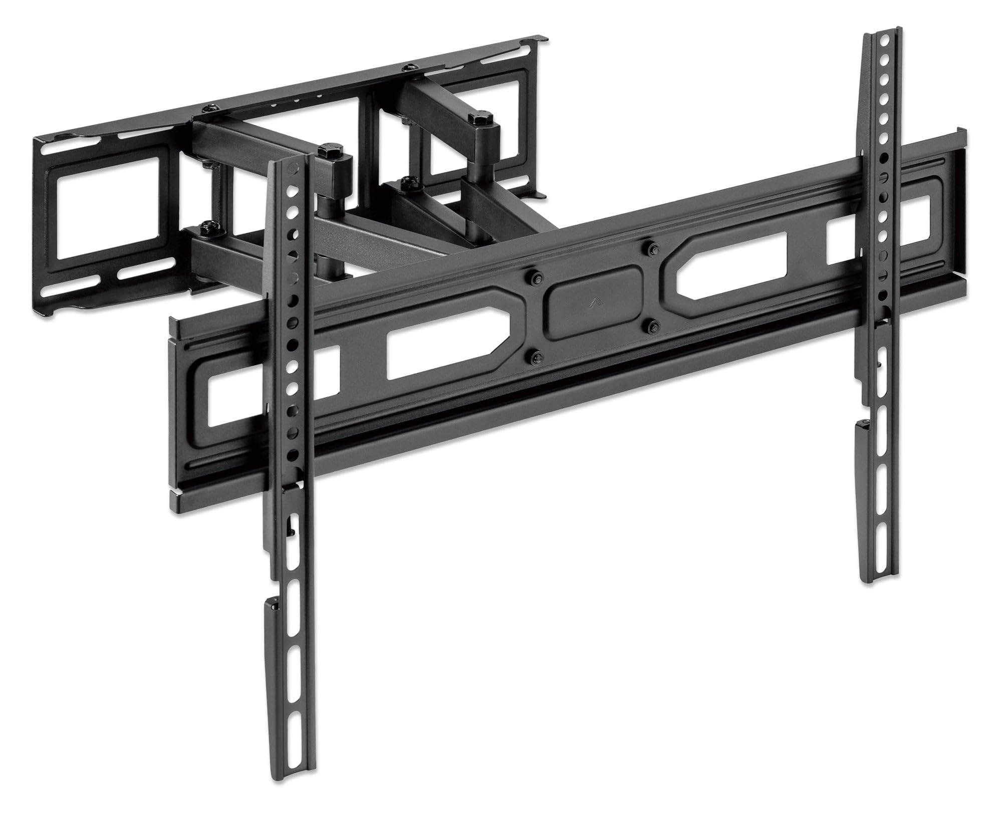 MANHATTAN TV Wall Mount for Screens from 37" to 80" and up to 40 kg, Full Motion (Fully Movable), Horizontal Adjustable, Black