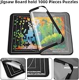 MOZOOSON Jigsaw Puzzle Board 32 x 22in with 6 Sorting Trays and Cover view 4