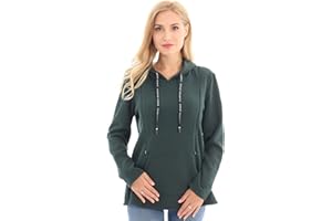 Bearsland Women's Maternity Sweater Clothes Nursing Sweatshirt Breastfeeding Hoodie with Pockets