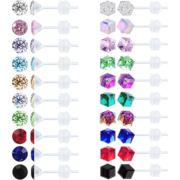 AoedeJ 6 Pairs Hypoallergenic Plastic Earrings for School Plastic Transparent Earrings for Sensitive Ears Plastic Stud Earrings for Women, Resin AoedeJ 6 Pairs Hypoallergenic Plastic Earrings for School Plastic Transparent Earrings for Sensitive Ears Plastic Stud Earrings for Women, Resin