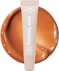 ESW Beauty Vanilla Almond Butter Lip Gloss & Hydrating Treatment for Lips | Caramel Brown Tint & Glossy Finish with Shea Butt