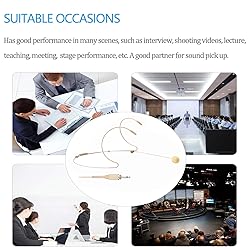 Sujeetec Microphone Headset Discreet Headworn