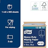 Tork 130073 Heavy-Duty Wiping Paper 2-Ply Blue 170m W1 W2 W3 System view 2