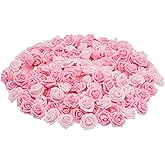 Bright Creations Artificial Roses - Foam Rose Heads & Flowers for Crafts - Faux Roses for Wedding Cake Flowers - 2 Inch Mixed Pink, Pack of 200