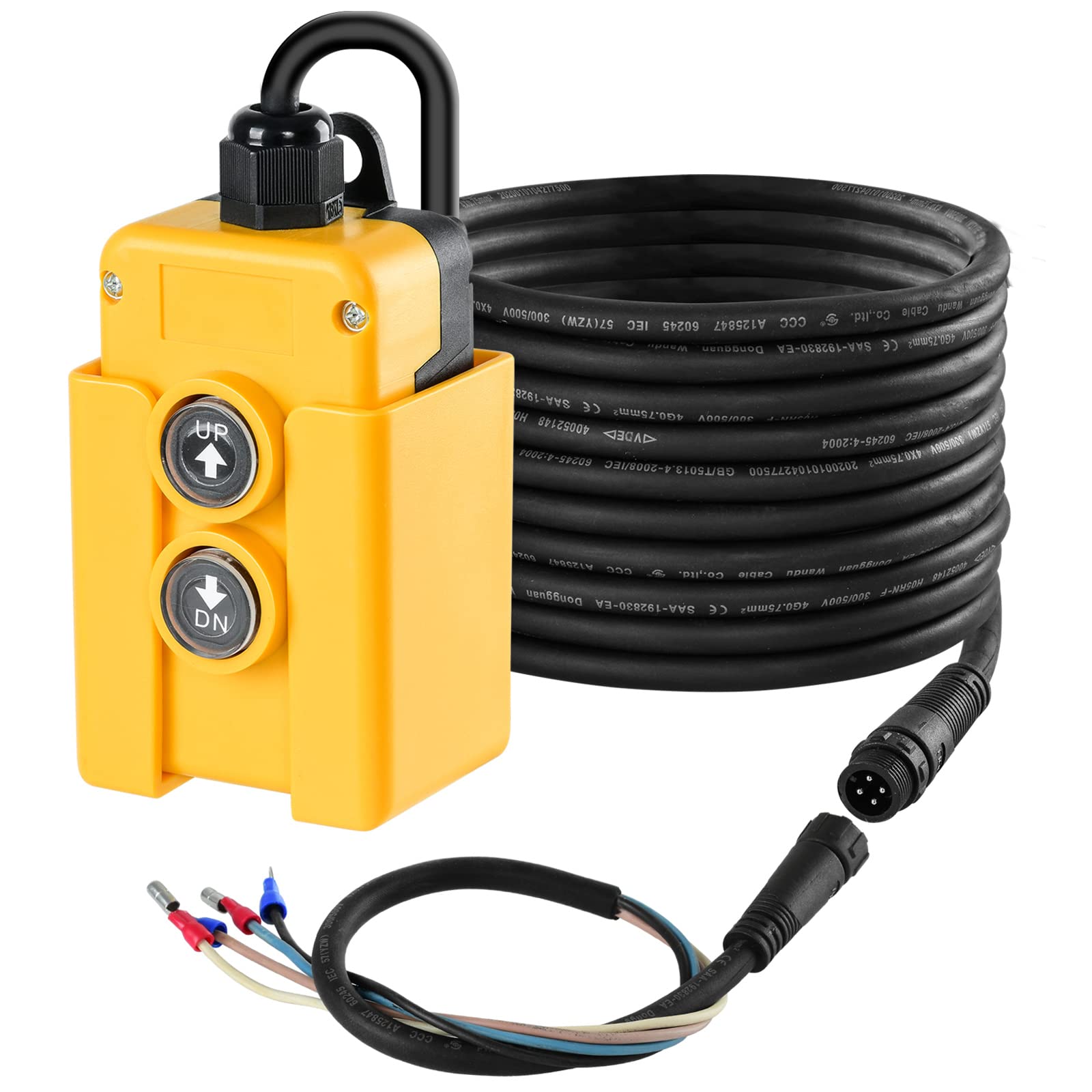 Photo 1 of Dump Trailer Remote Control Switch, Briidea 4 Wire 12V Double Acting Hydraulic Pump Power Supply Unit Remote Controller Truck Lift Gate Tipper Hoist
