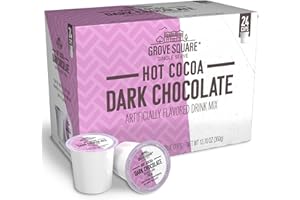 Grove Square Hot Cocoa Dark Chocolate, 24 Single Serve Cups