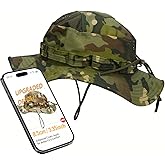 Sun Hat Breathable Boonie Hats for Men Women Fishing Safari Bucket Hat Cap Hunting Outdoor Hiking Camping