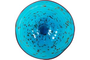 Dale Tiffany Wrightwood Art Glass Wall Decor Plate, 16" Diameter