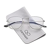 Canoazo Retro Clear Glasses Women Men Square Fake