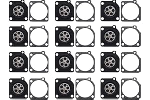 C·T·S Carburetor Metering Diaphragm and Gasket Replaces ZAMA A015010 A015047 0016019 for ZAMA C1U C1Q C1M RB carburetors (Pack of 12)