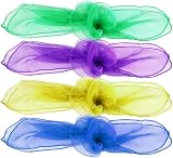 HENGSONG 12pk Belly Dance Juggling Scarves Sensory Toy Baby Toddler Kids 6 view 5