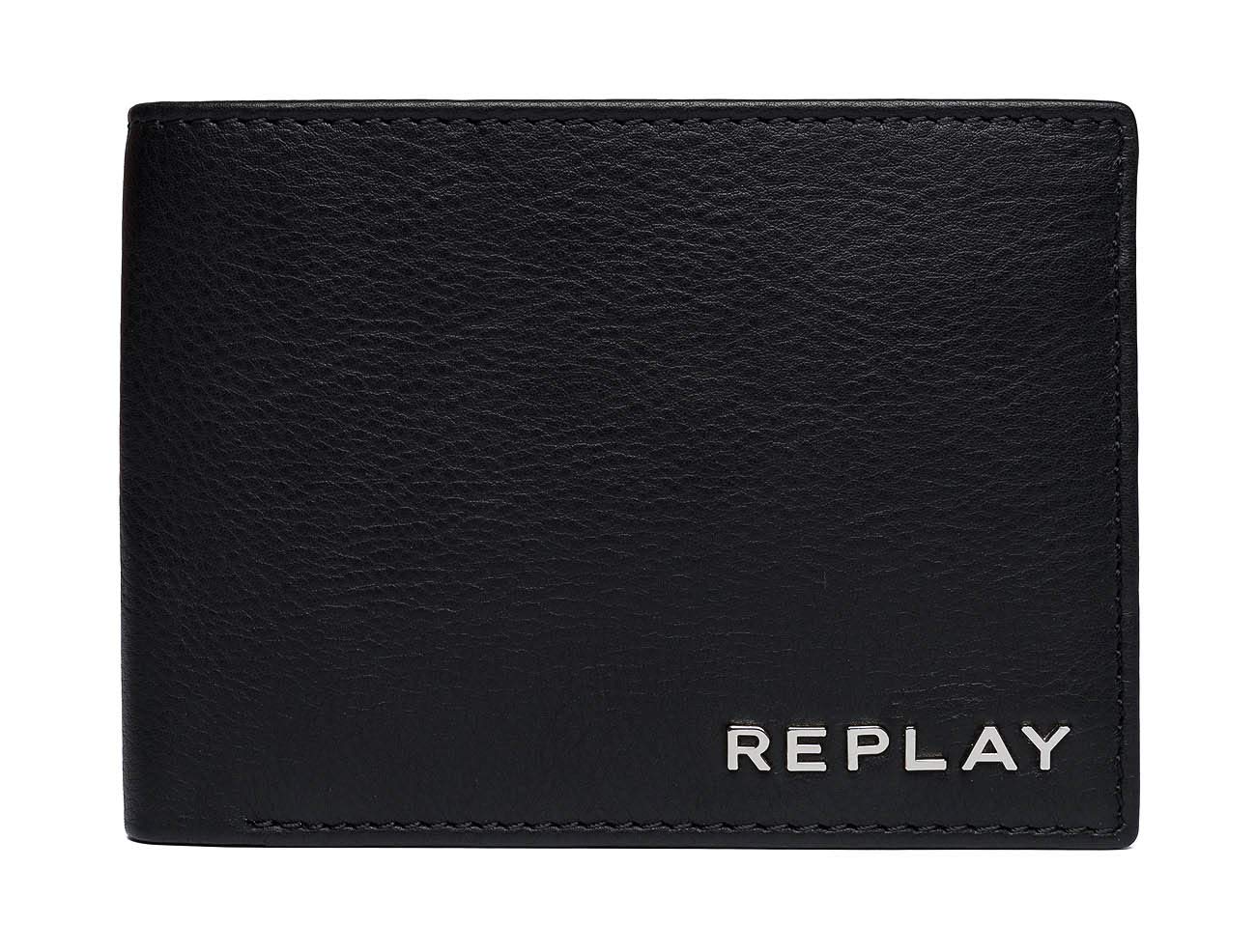 Replay Fm5160.000.a3146 Men’s Wallet, Black, 1x9x12 centimeters (B x H x T)