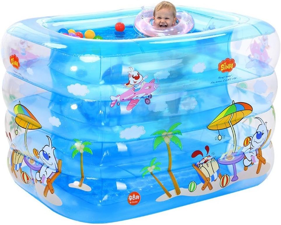 LZTET Folding Tub Inflatable Baby Swimming Pool Newborn Home Insulation Indoor Oversized 0-3 Child Baby Bathtub,DeluxePackage