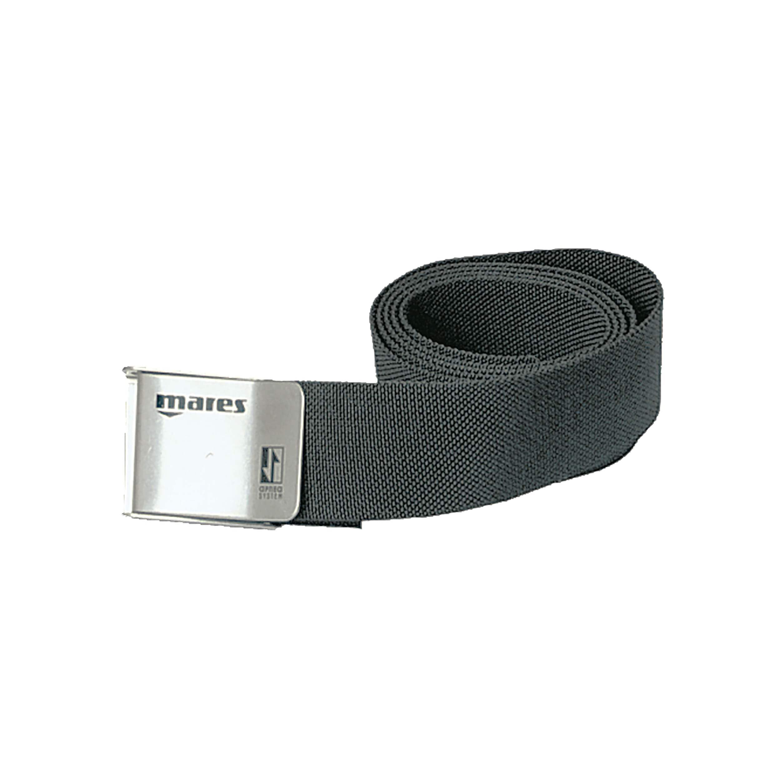 Mares Weight Stainless Steel Buckle Diving Belt - Black/Black