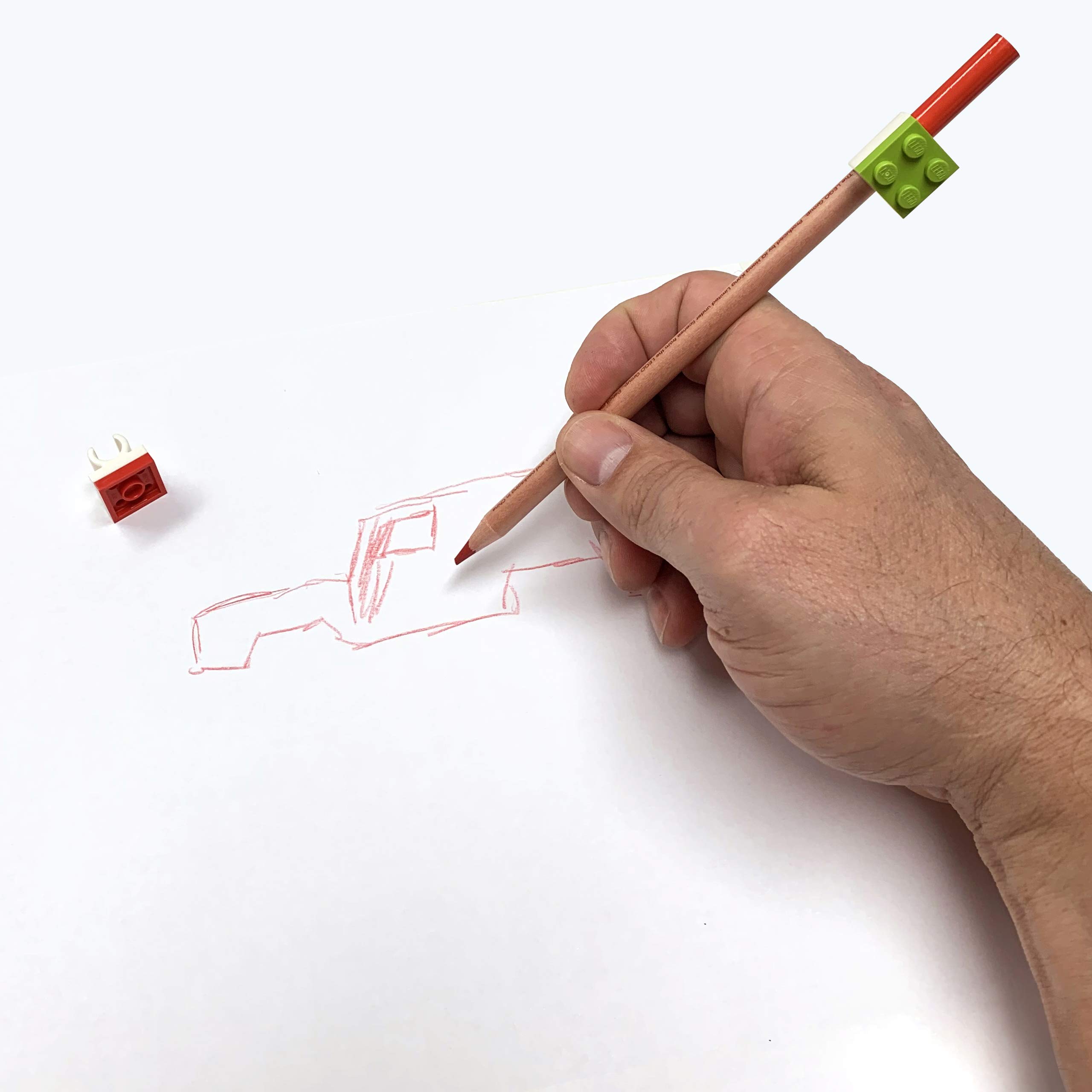 LE51515 9 Pack Coloured Pencils With Toppers, Assorted Colours