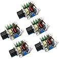 5 Pcs AC 50-220V 2000W 25A Motor Speed Controller SCR High-power Electronic Voltage Regulator Module Motor LED Dimmerswith Speed Control Knob