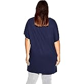 AVENUE Women's Plus Size Tunic PKT Pleat