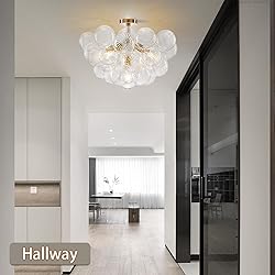YIHANTLZ Nordic Bubble Ball Semi Flush Mount