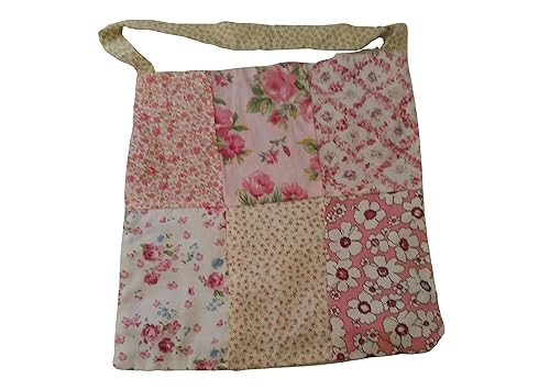 Pink Patchwork Handbag: Amazon.co.uk: Handmade