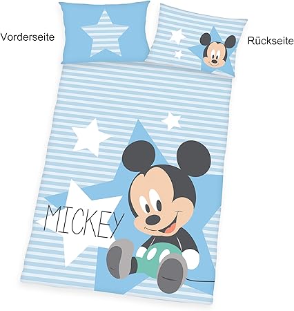 100 X 135 Cm Disney Mickey Mouse Bebe Parure De Lit 40 X 60 Cm Matelas Et Linge De Lit Linge De Lit Pour Bebes Dwteam In