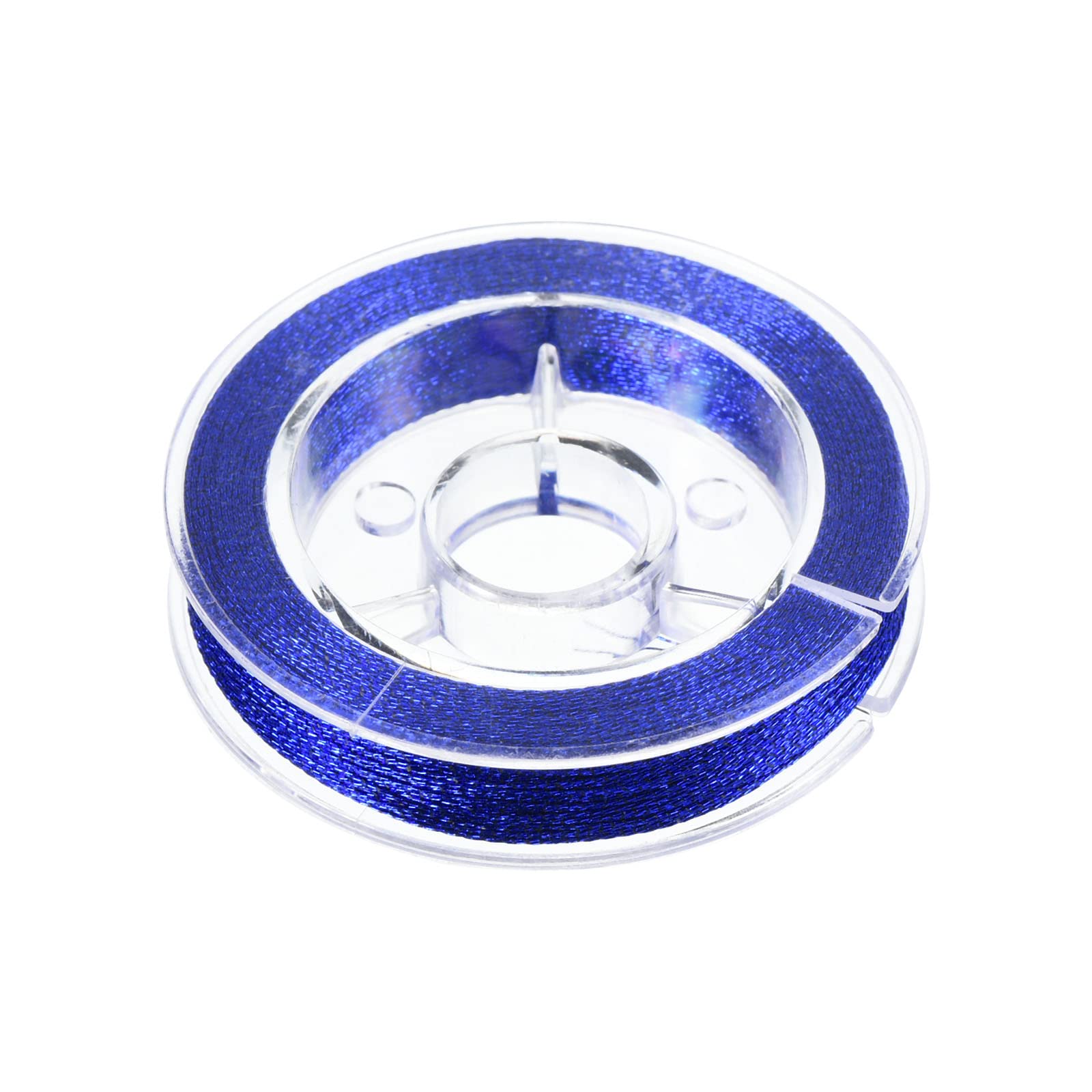 PATIKIL 50M/55 Yards Rod Guide Wrapping Thread, 450D Metallic DIY Fishing Rod Guides Fixing Line, Blue