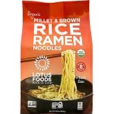 Lotus Foods Organic Millet and Brown Rice Ramen - 10 Oz Bag (Pack of 1) | Noodles, Gluten Free Instant Ramen Noodles, Vegan, 