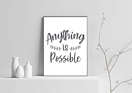 Dozili Anything Is Possible Cita Inspiradora Digital Descarga Arte