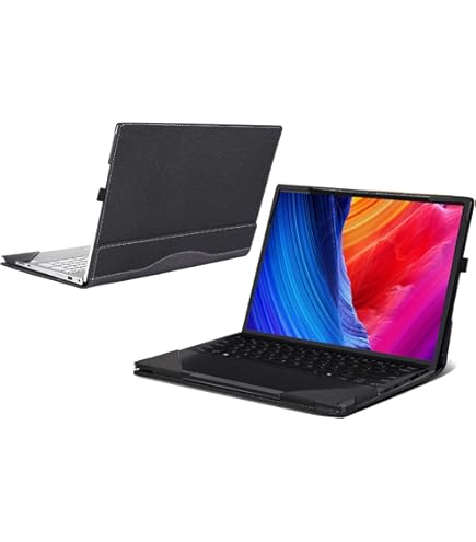 ASUS 13.3インチ ノートPC ファブリックカバー Amazon.com: Broonel - Profile Series - Black Leather Laptop Case