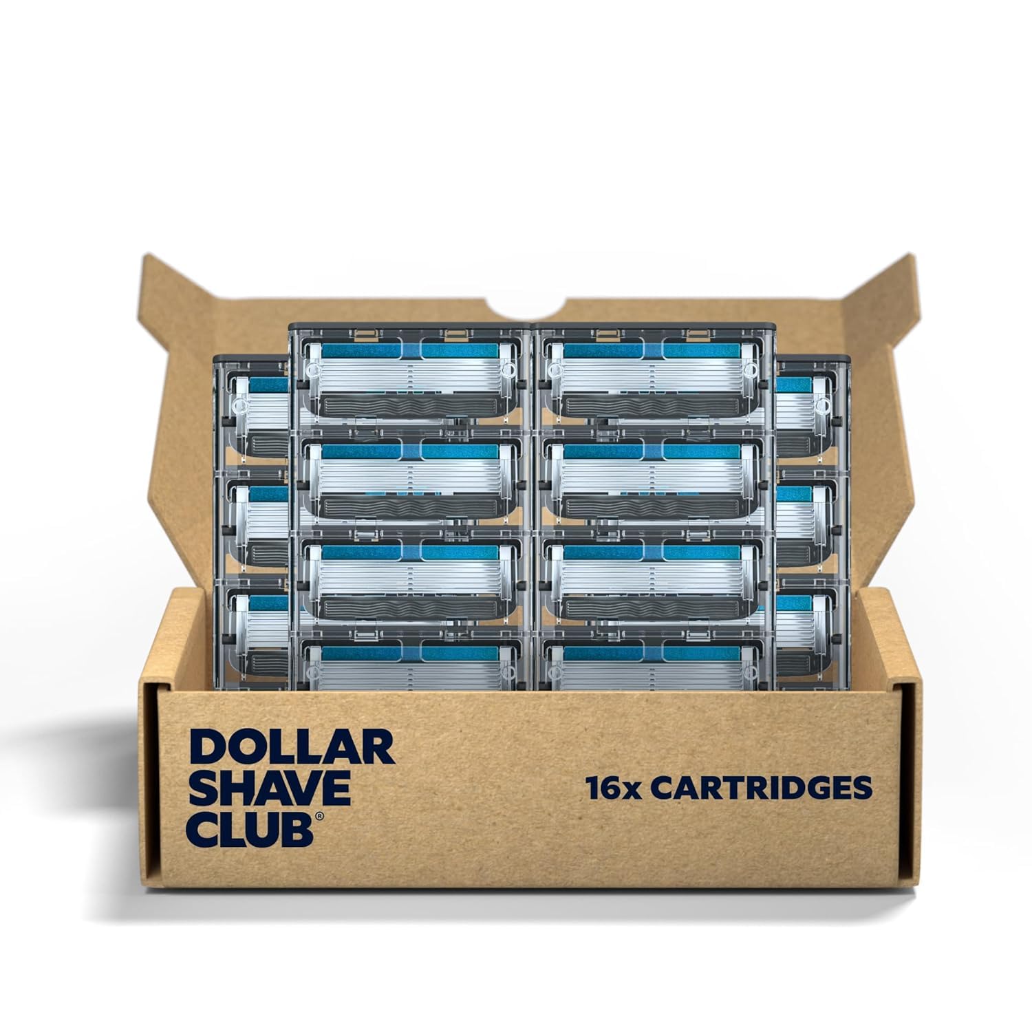 Dollar Shave Club | 6 Blade Razor Refills (16 Pack) | 6 Stainless Steel ...