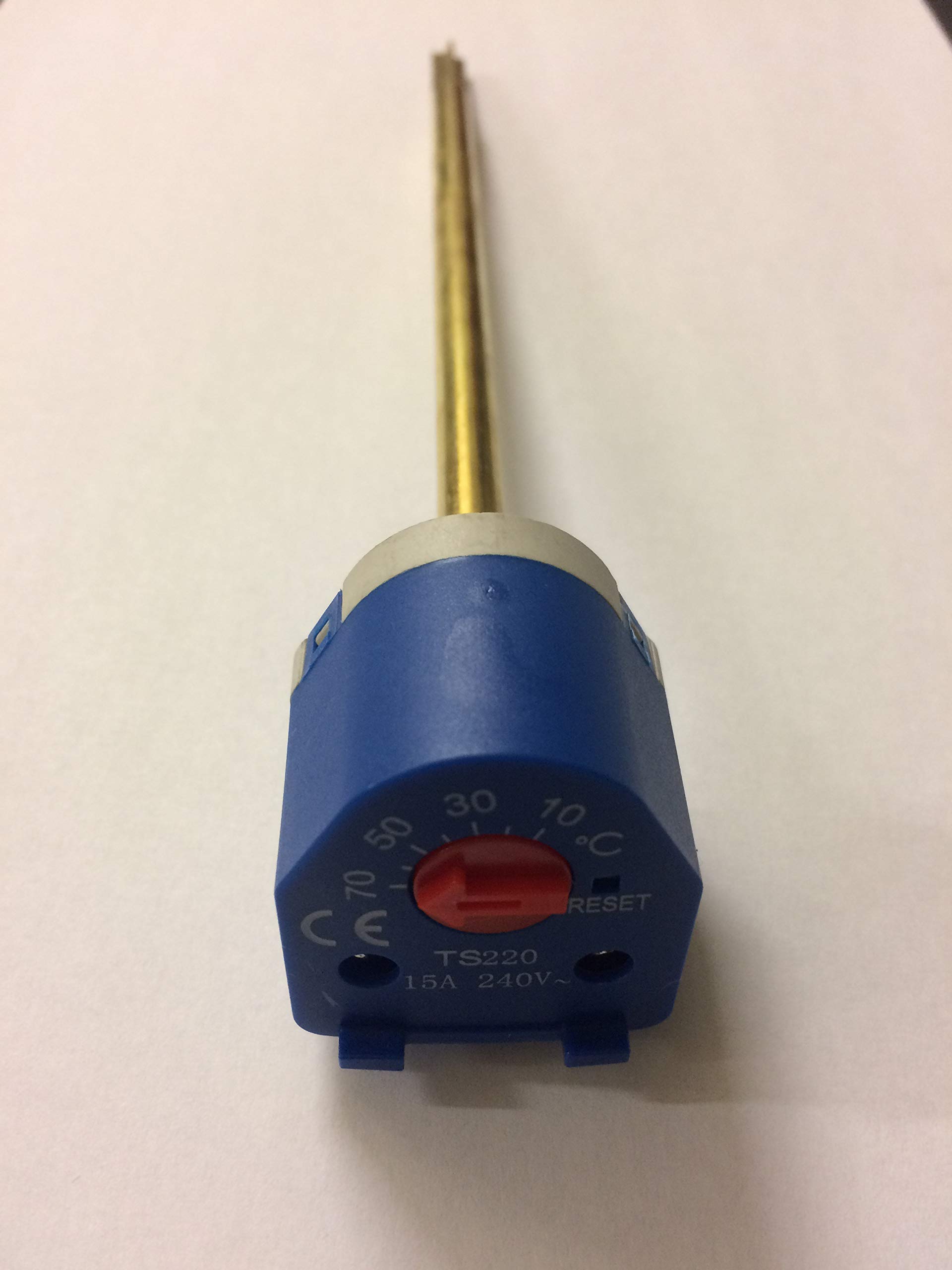 Thermostat: 7in Resettable resettable 7" immersion heater rod thermostat 7" Resetable immersion heater rod themostat: