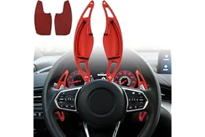 Aluminum Steering Wheel Shift Paddle Extensions for Acura MDX/RDX/TLX (2021-2024) Auto Accessories（red）