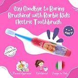 MR.WHITE Barbie Kids Battery Powered Toothbrush, Soft Bristles, 1.5V AA Battery view 3