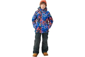 SMONTY Kids Ski Suit Girls Boys Snowsuits Winter Ski Jacket & Bib Pants Set Snowboard Waterproof Windproof Warm Coat