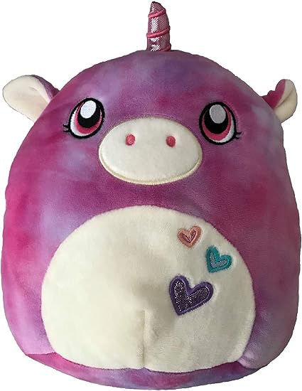 Amazon Com Squishmallow Kellytoy 8 Inch Tie Dyed Unicorn Super