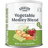 Augason Farms Vegetable Medley Blend Can, Emergency Food Supply, Everyday Meals, 131 Servings