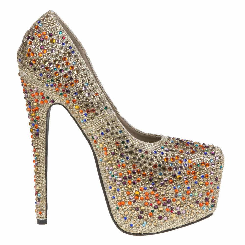 Via Giulia Women's Party High Heel Shoes Yellow Size 6 Amazon.co.uk