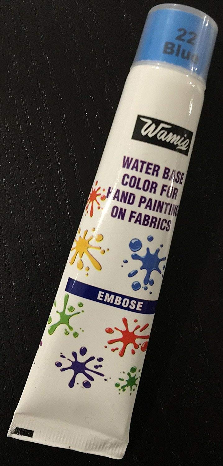 WamiQ 20ml Water Based Fabric Emboss Puffy Paint Colors Tubes Choice of