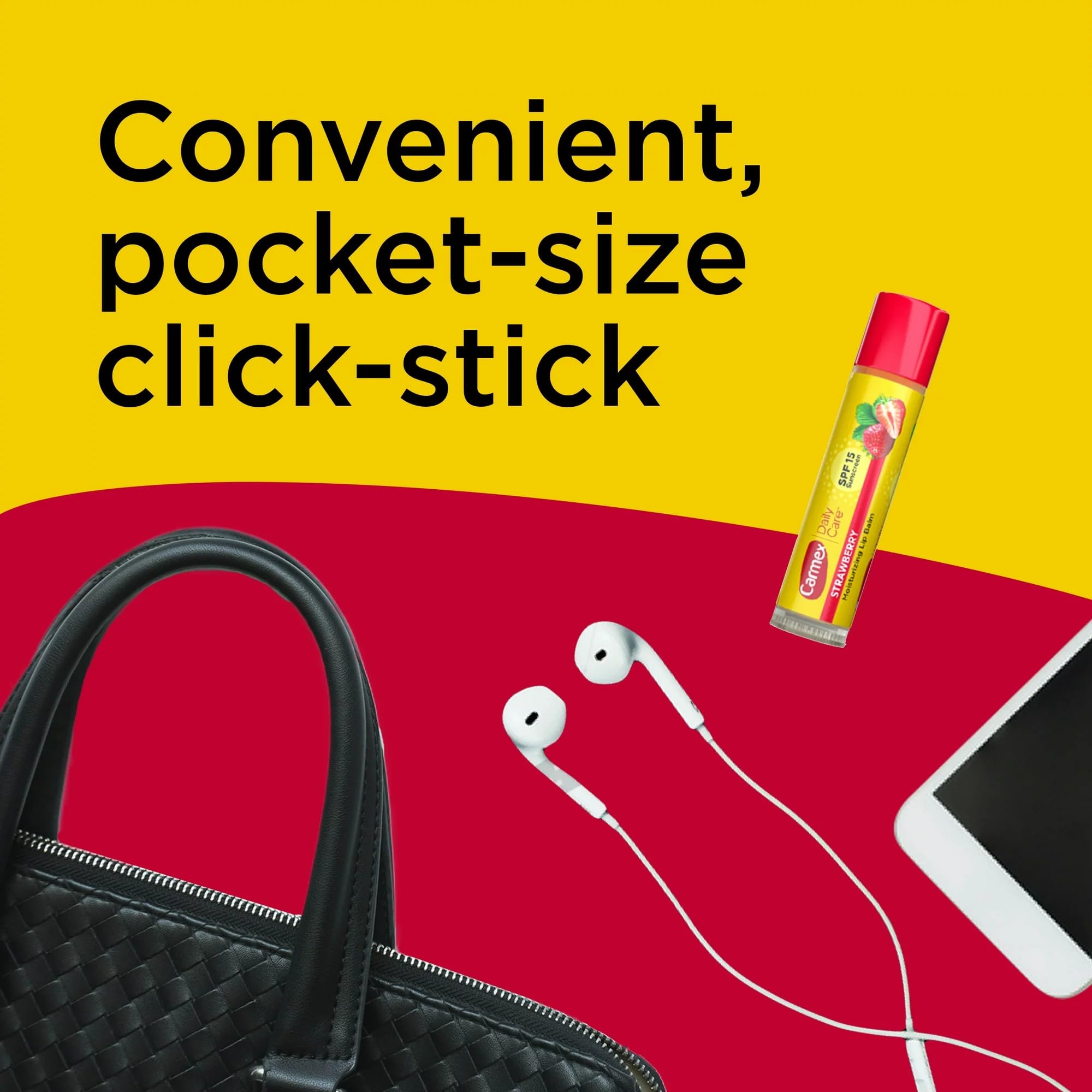 Carmex Lip Balm, Moisturizing, Original.15 Ounce, 3 ct. (Four Packs of 3)