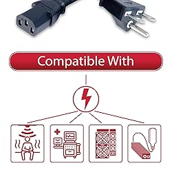 BUYMINERS.CA NEMA 6-15P to C13 Power Cord