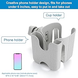 Accmor Stroller Cup Holder with Phone Holder, Bike