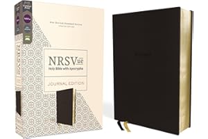 NRSVue, Holy Bible with Apocrypha, Journal Edition, Leathersoft, Black, Comfort Print