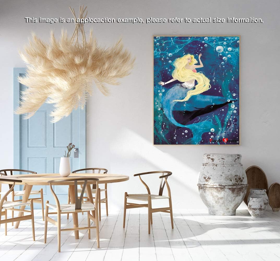Amazon Puzzle Life 人魚姫 Little Mermaid 500ピース 大判ジグソーパズル 全世代で楽しめるパズルゲーム 美しい装飾 特別プレゼント 楽しい遊び 無料ボーナスポスター ジグソーパズル おもちゃ