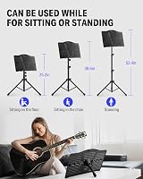 Donner Sheet Music Stand Foldable with Light Kit Carry Bag DMS-1 view 3