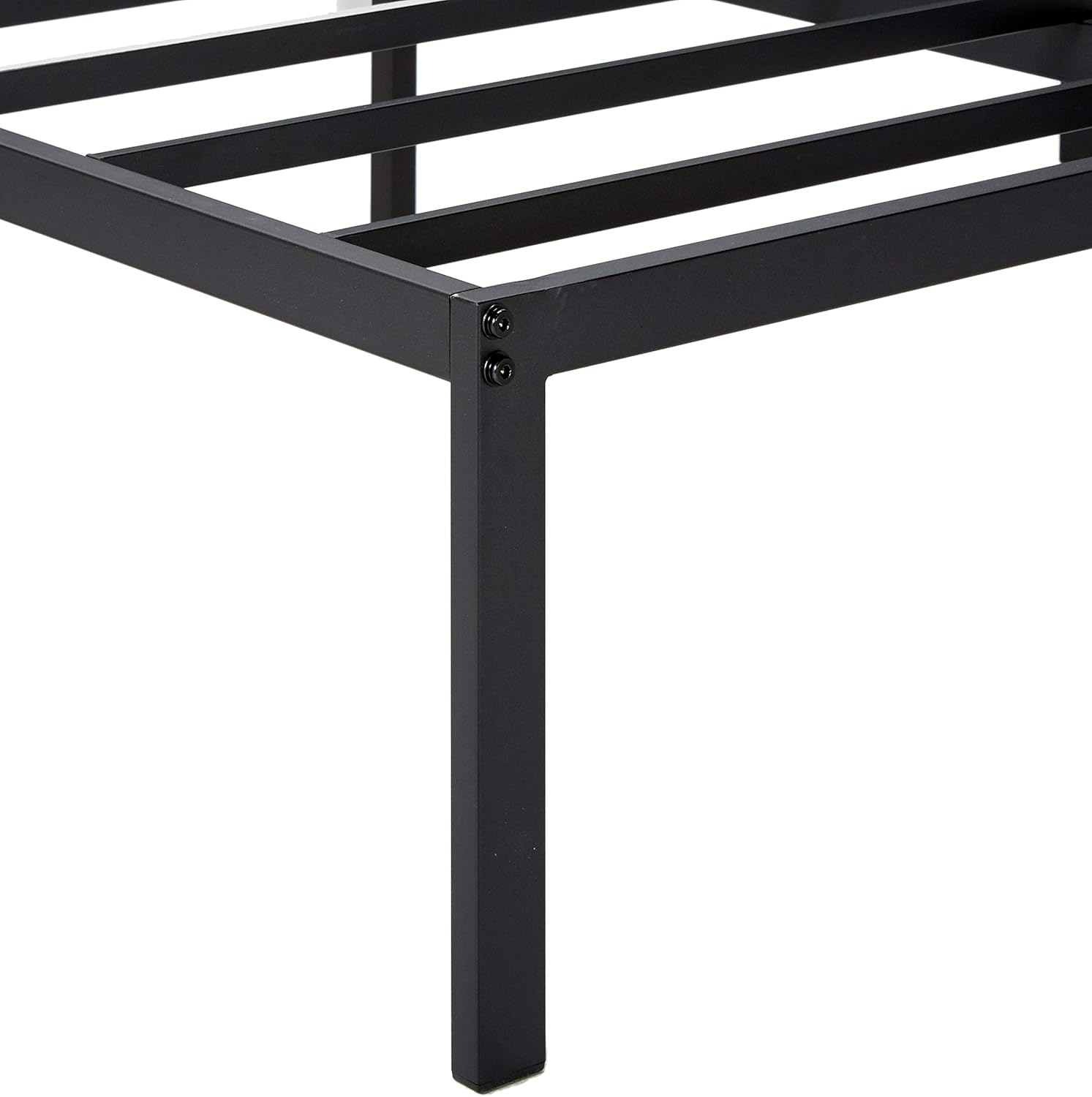 Zinus Yelena 14 Inch Classic Metal Platform Bed Frame with Steel Slat Support / Mattress Foundation, Queen,AZ-MPSC-14Q,Black: Furniture & Decor